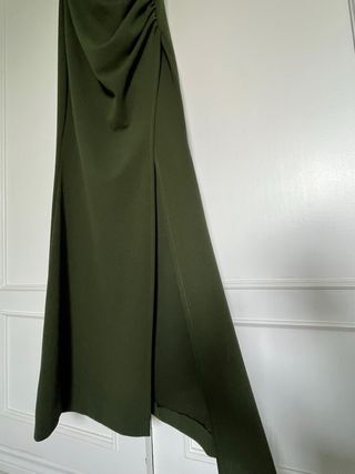 Vestido largo verde graduación