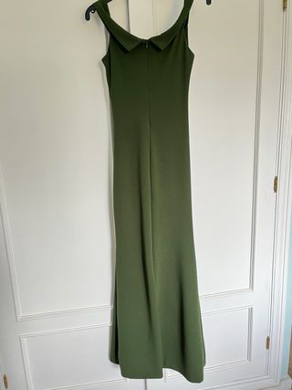 Vestido largo verde graduación