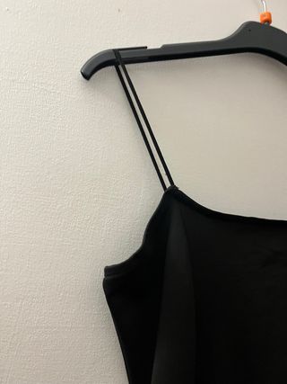 Vestito lungo nero con spacco