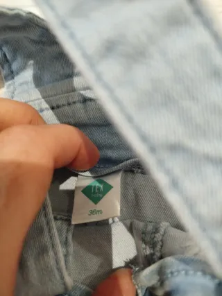 Vestido peto vaquero niña