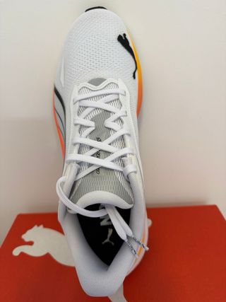 Zapatillas Puma Running Nitro Blancas Naranja