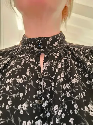 Vestido-pantalon Zara Woman Negro Estampado M