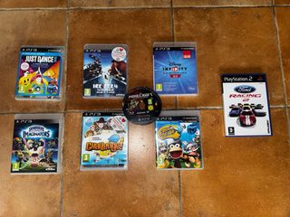 Consola PS3 Negra con Juegos y Accesorios