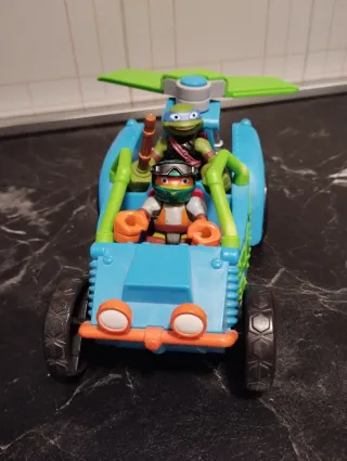 Tartarughe Ninja Action Figure con Veicolo