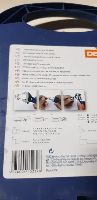 Set de herramientas Dexter x45