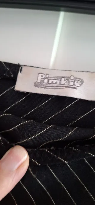 Falda Pinki rayas finas