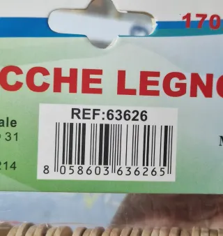 33 Stecche Legno 170x18x2mm