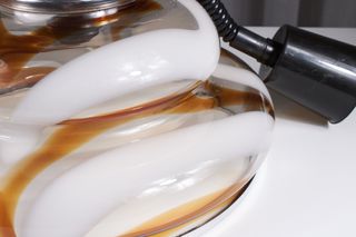 Lampadario Vetro Murano Ambrato Anni '70