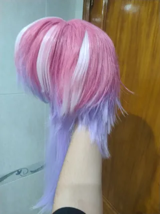 Peluca Anime Rosa y Morado