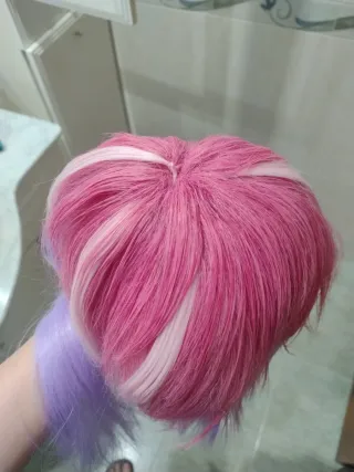 Peluca Anime Rosa y Morado