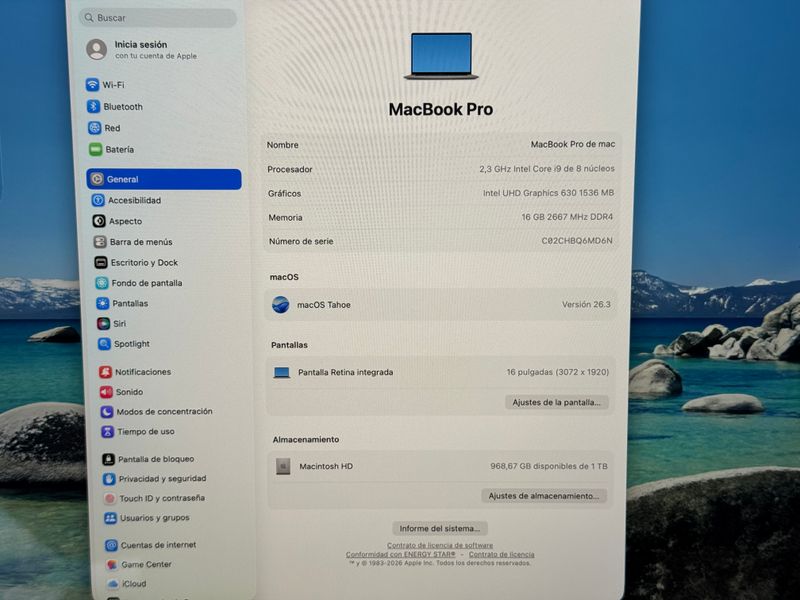 MacBook Pro i9 con GARANTIA afbeelding 5