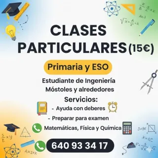 Clases particulares presencial u online