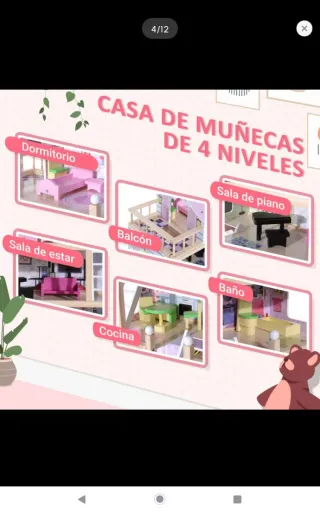 Casa de muñecas amueblada