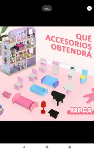 Casa de muñecas amueblada