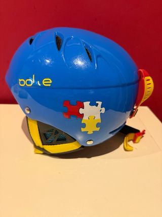 Casco de esquí infantil azul