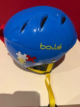 Casco de esquí infantil azul