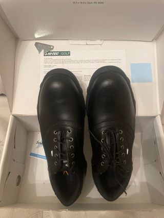 Zapatos Boomerang de golf Hi-Tec negros T42