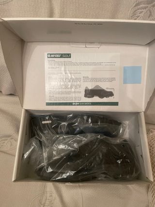 Zapatos Boomerang de golf Hi-Tec negros T42