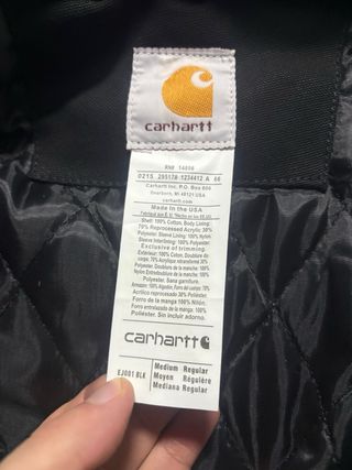 Jacket Carhartt Rework Vintage Negra
