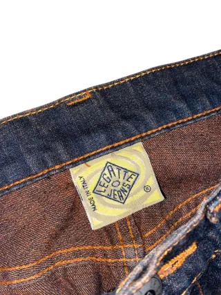 Vintage Jeans "Tribal Flame" Flared Denim