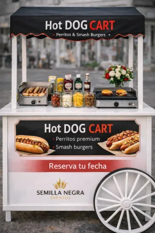 Hot Dog Cart para eventos /a domicilio (catering)