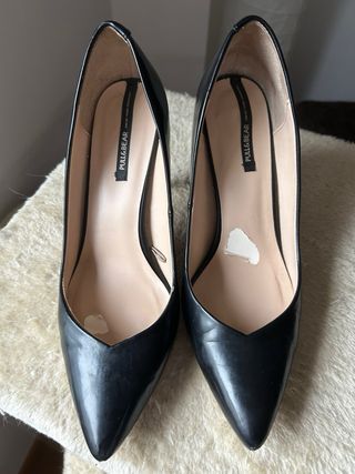 Zapatos de salón negros tacón alto