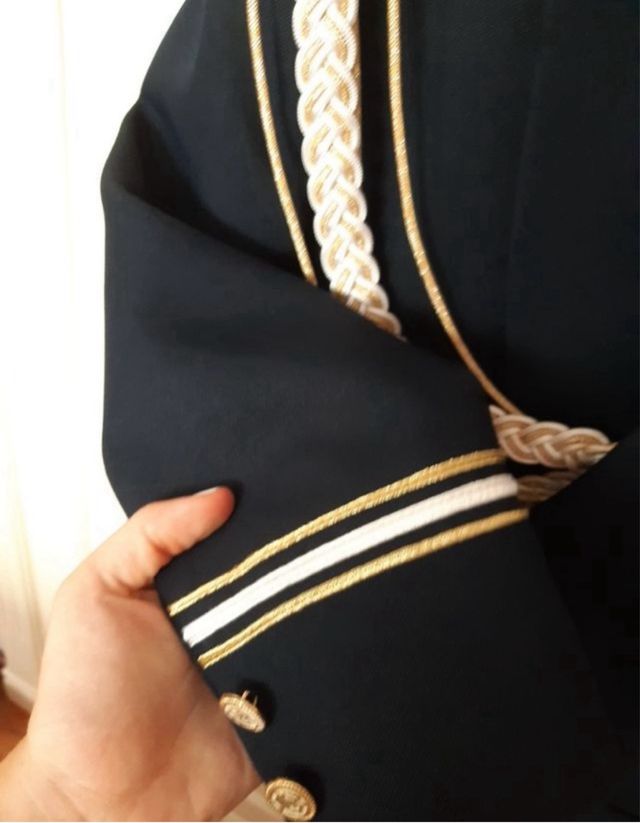 Traje de comunión azul marino