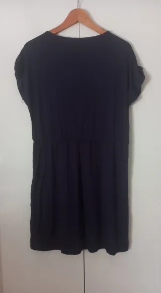 Vestido con estampado hippie Dorado M