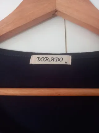 Vestido con estampado hippie Dorado M