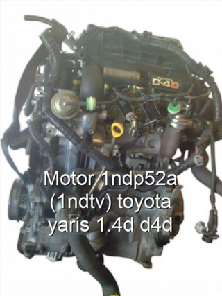 Motor TOYOTA YARIS 1.4 D4D 90cv Código 1ND