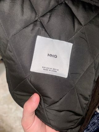 Chaqueta acolchada Mango Man verde oliva