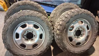 Neumáticos con llanta de chapa