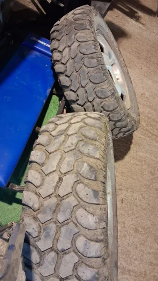 Neumáticos con llanta de chapa