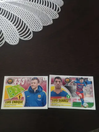 Cromos Fútbol Barcelona 16/17 Luis Enrique Suárez