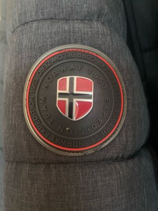 Abrigo mujer Geographical Norway gris nuevo