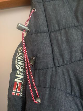 Abrigo mujer Geographical Norway gris nuevo