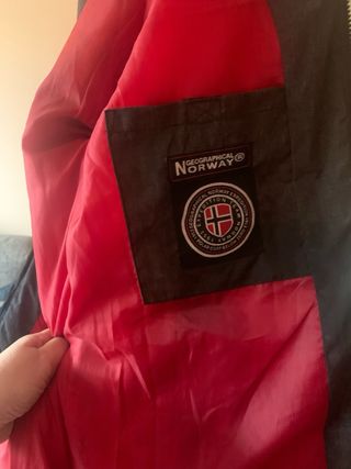 Abrigo mujer Geographical Norway gris nuevo