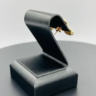 Pendientes Oso Circonitas Blanco 18K