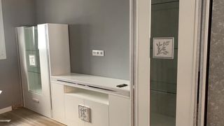Mueble de salón modular blanco