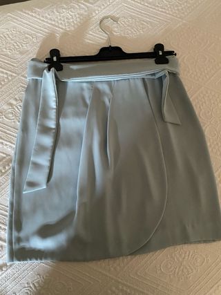 Falda HAKEI azul talla 38