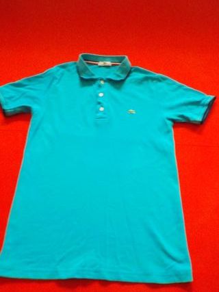Polo Lacoste Azul turquesa Talla M