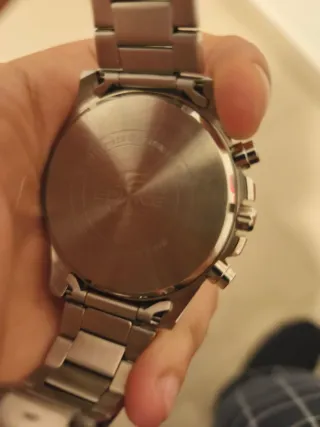 Reloj Casio Edifice Cronógrafo Negro/Plata