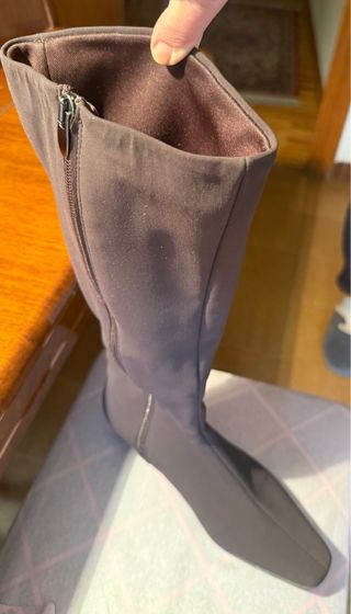 Botas elásticas mujer marrones