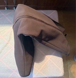 Botas elásticas mujer marrones