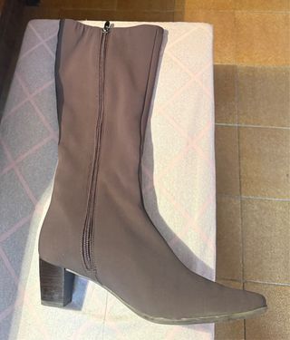 Botas elásticas mujer marrones