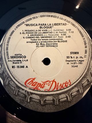 Bloque - Música para la Libertad (1981)