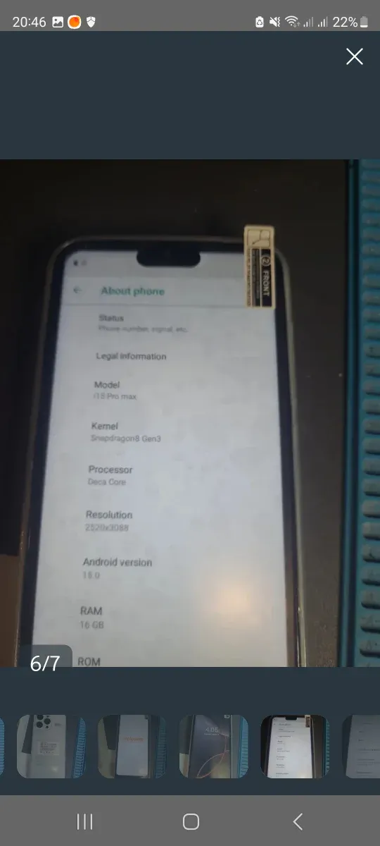 Smartphone i15pro Max afbeelding 5
