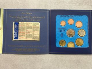 Divisionale Lire Italia 2001 e Euro Italia 2002