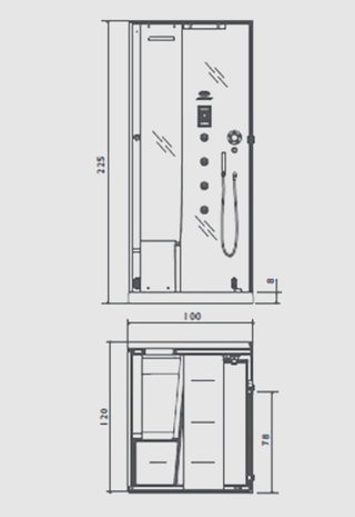 Cabina Hidromasaje Jacuzzi Omega por Pininfarina