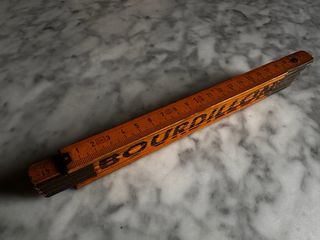 Metro plegable BOURDILLON madera/latón